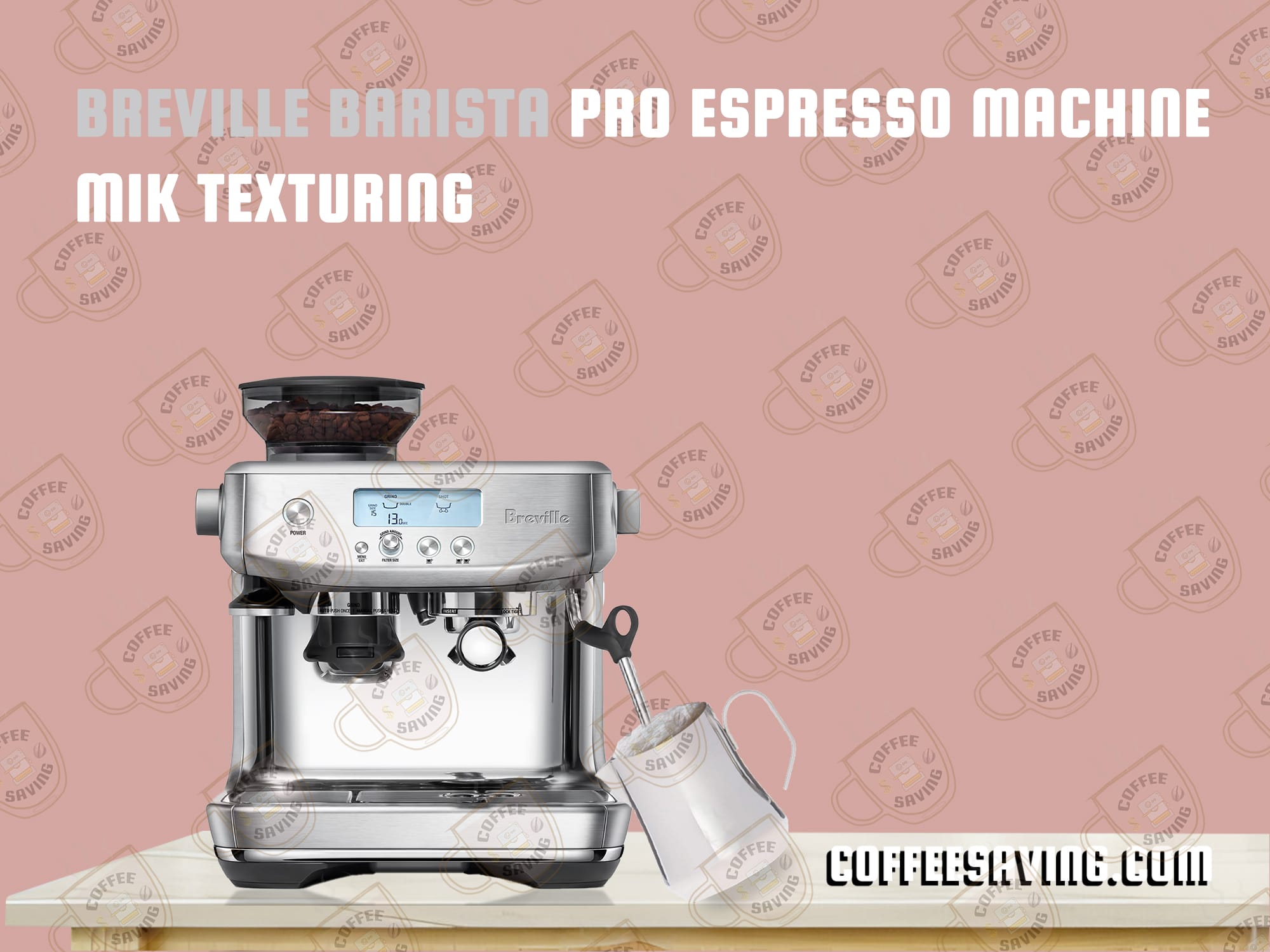 How to Make Coffee With Breville Barista Pro - May 2025 Breville Barista Pro Espresso Machine Mik Texturing 