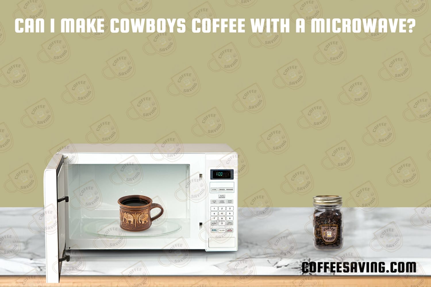 Can I make Cowboys coffee with a microwave?​