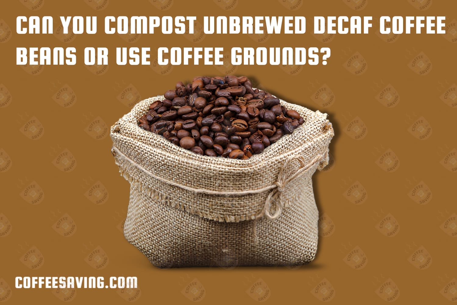 Can you compost unbrewed decaf coffee beans or use coffee grounds