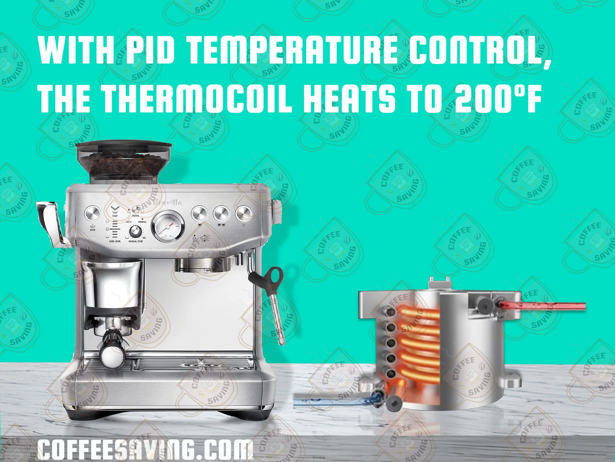 With Pid Temperature Control, the Thermocoil Heats to 200°f​