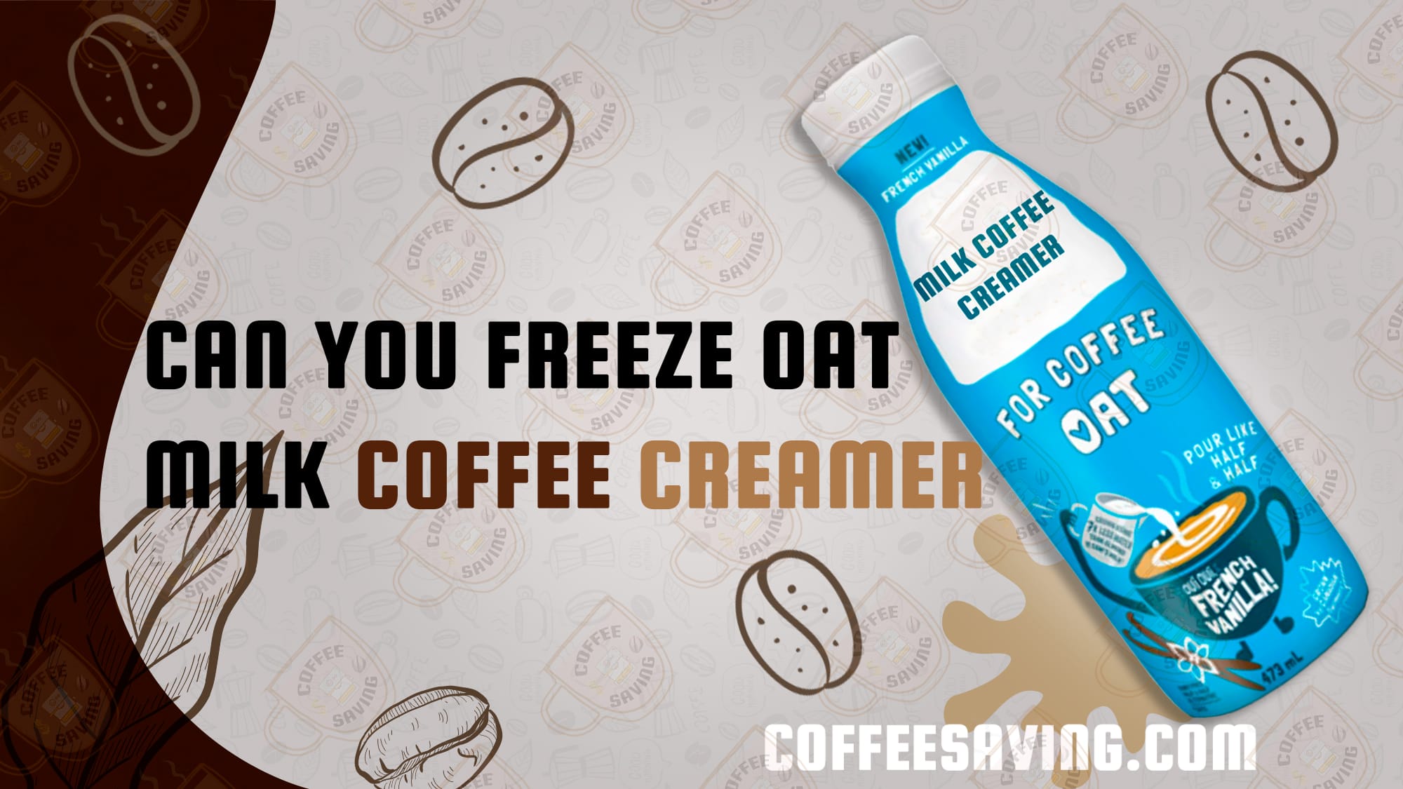 can you freeze oat milk coffee creamer