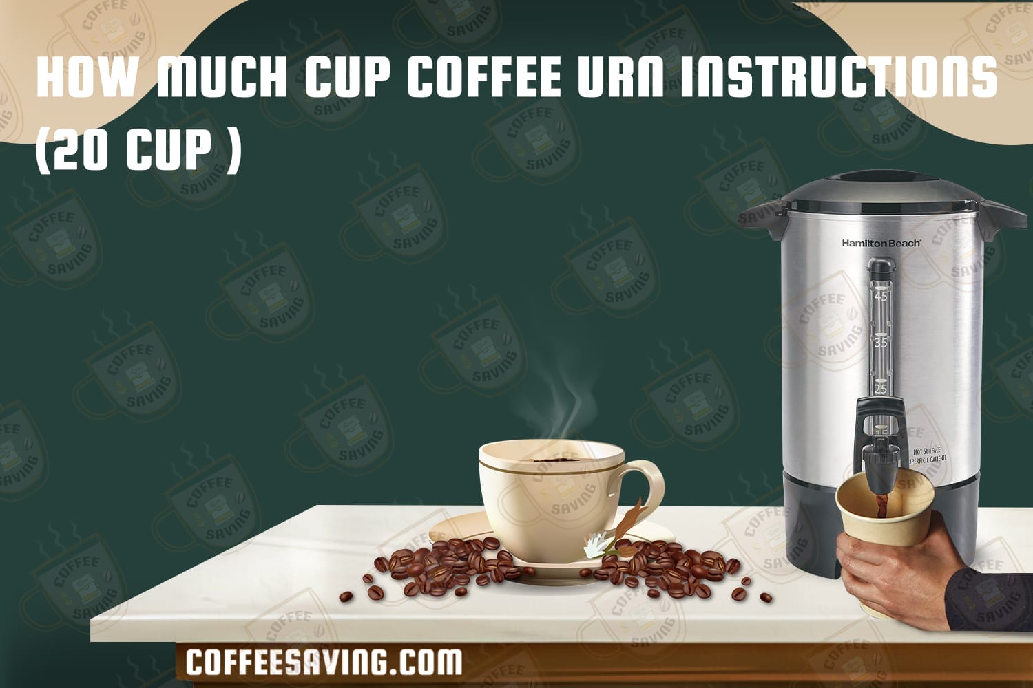 How Much Cup Coffee Urn Instructions (20 Cup )​