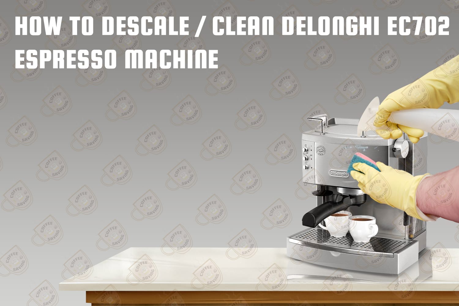 how to Descale/ clean delonghi ec702 espresso machine