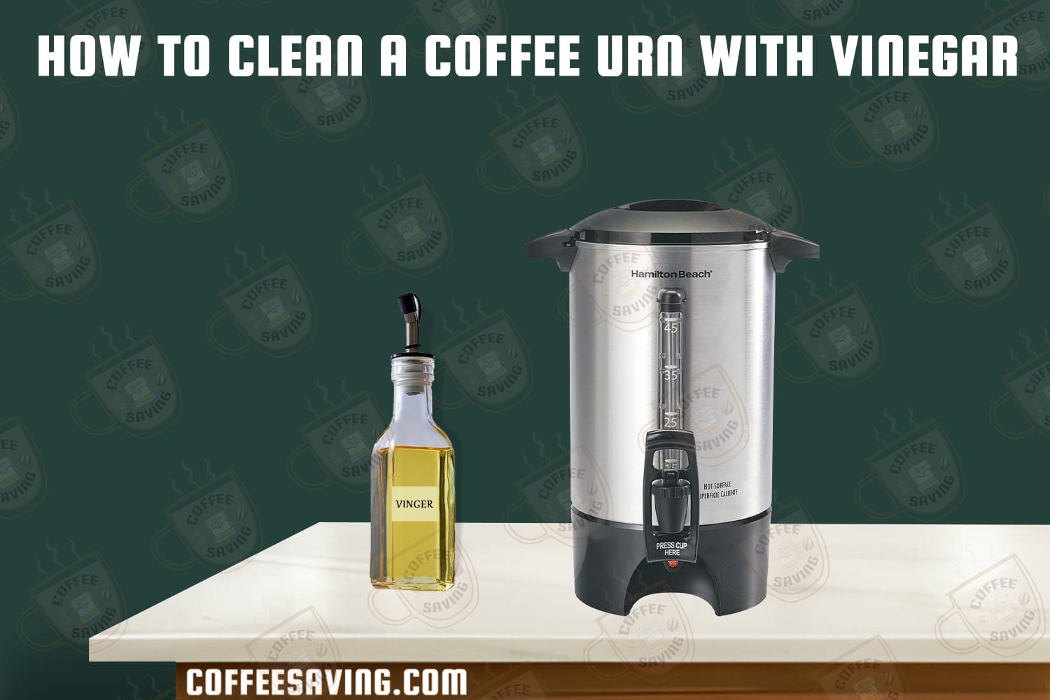 How to Clean a Coffee Urn With Vinegar​