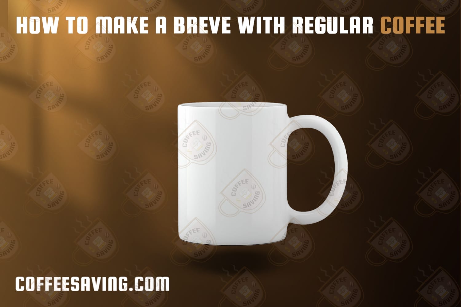 How to Make a Breve With Regular Coffee