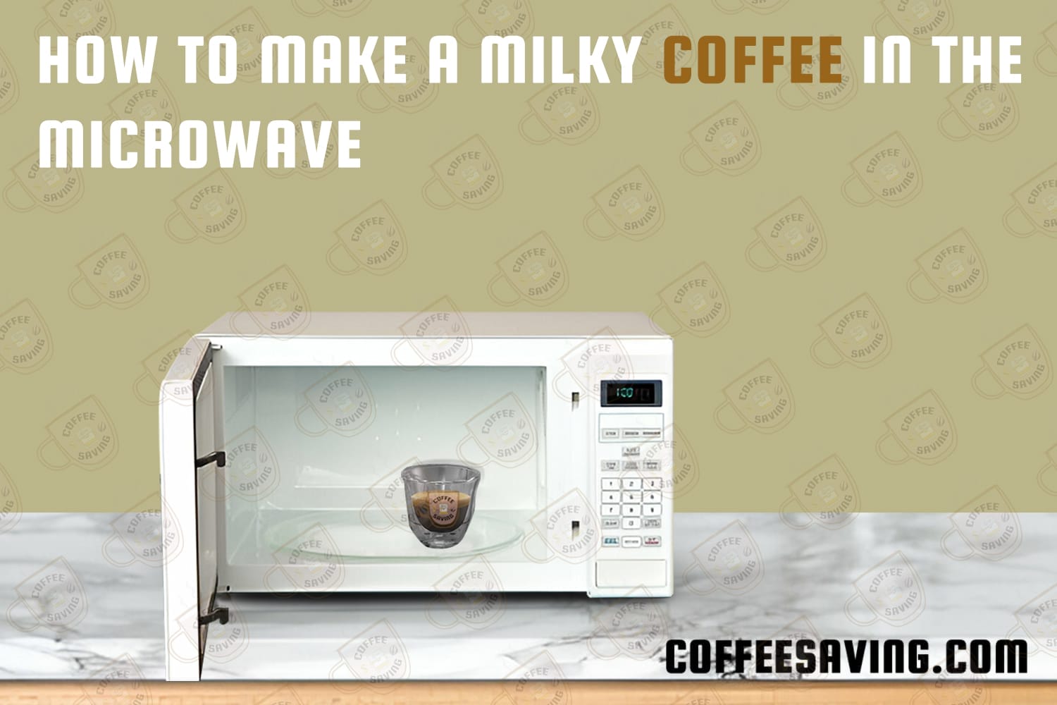 how to make a milky coffee in the microwave