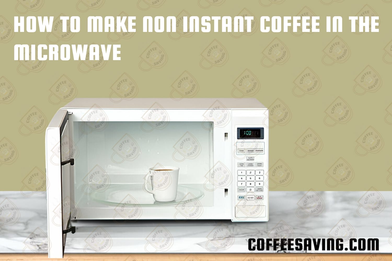 how to make non instant coffee in the microwave 1