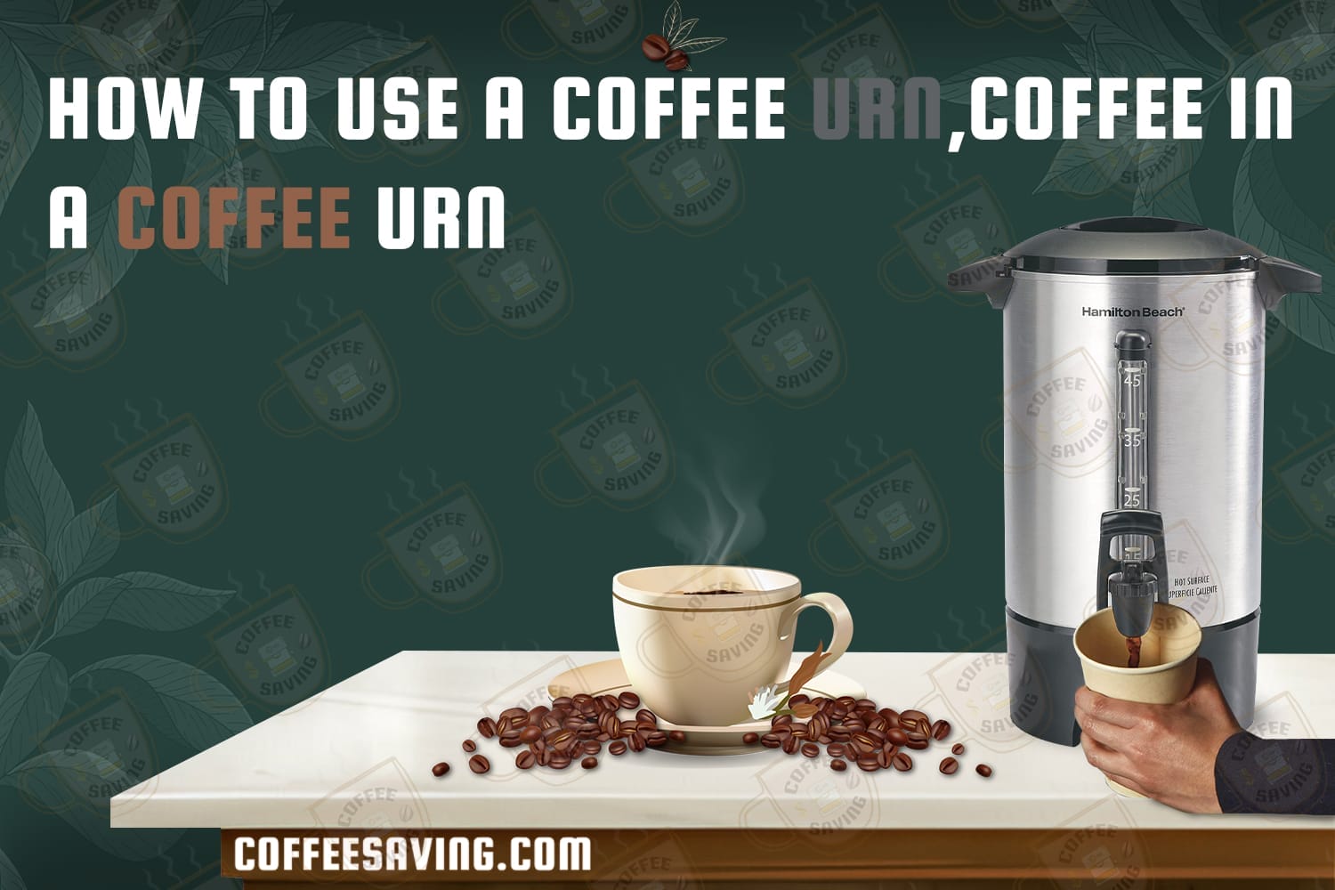 How to Use a Coffee Urn, Coffee in a Coffee Urn