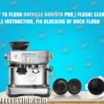 How to Flush Breville Barista Pro,| Flush| Cleaning Cycle Instruction, Fix Blocking of Back Flush