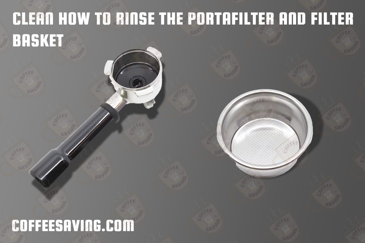 Clean How to Rinse the Portafilter and Filter Basket