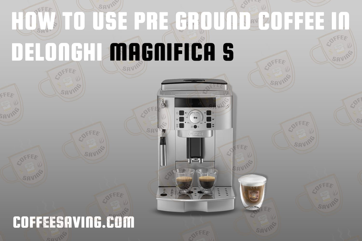 How to Use Pre Ground Coffee in Delonghi Magnifica S​