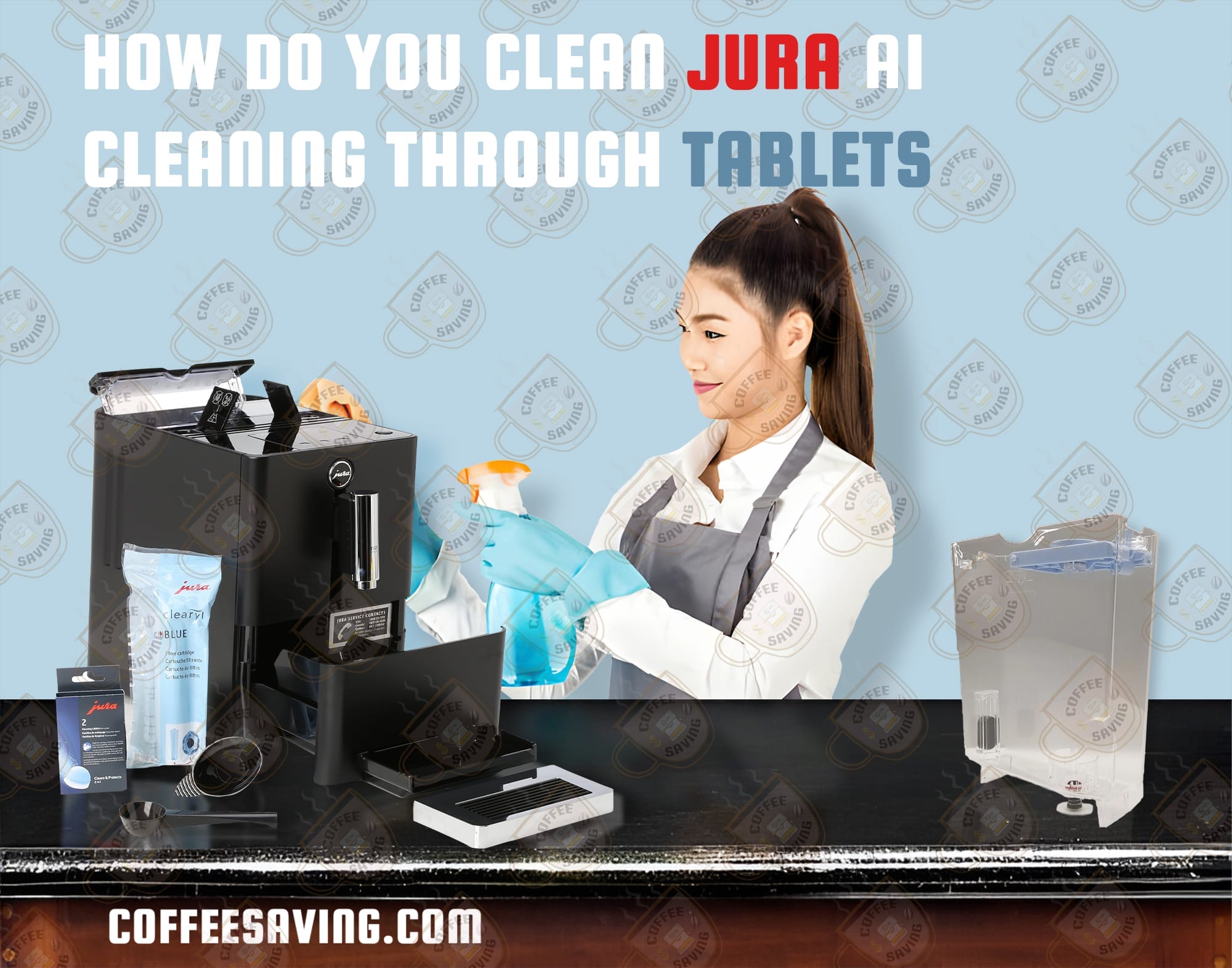 How do you Clean JURA a1 cleaning through tablets