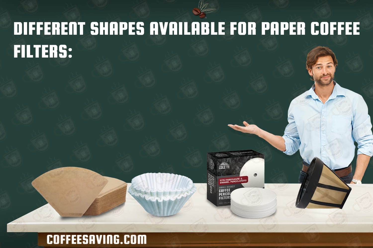Different Shapes Available for Paper Coffee Filters​